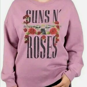 NWOT Guns N' Roses Pink Sweatshirt